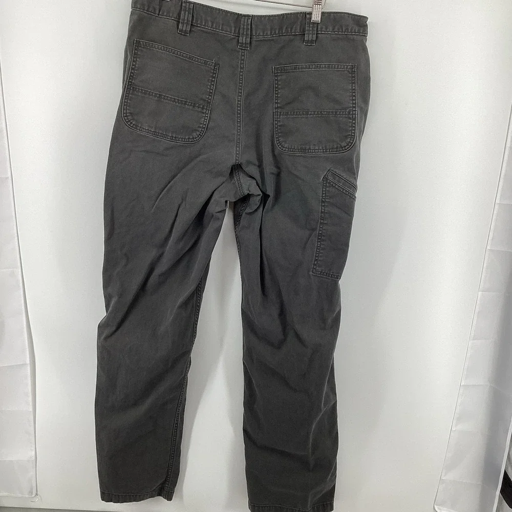 Carhartt BN2291-M Rugged Flex Relaxed Fit Canvas Work Pants 38x33 Gray